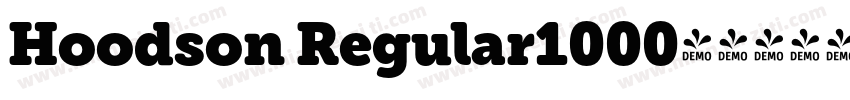 Hoodson Regular1000字体转换